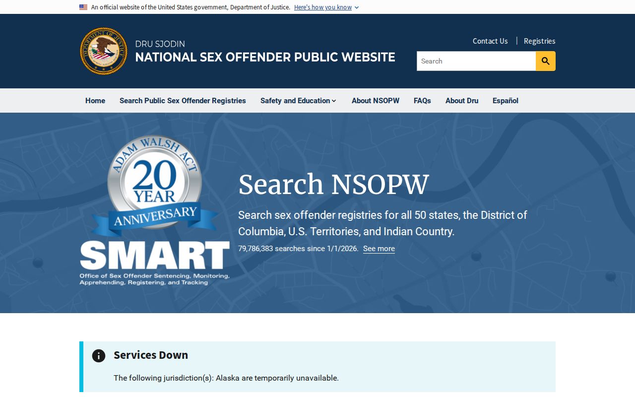 NSOPW cross-state search for Delta County sex offender records